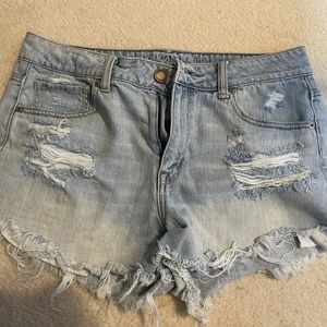 American Eagle Light Washed Jean Shorts